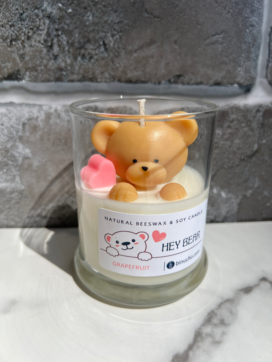 Beeswax Teddy Bear Candle – Sweet Cindy's Honey