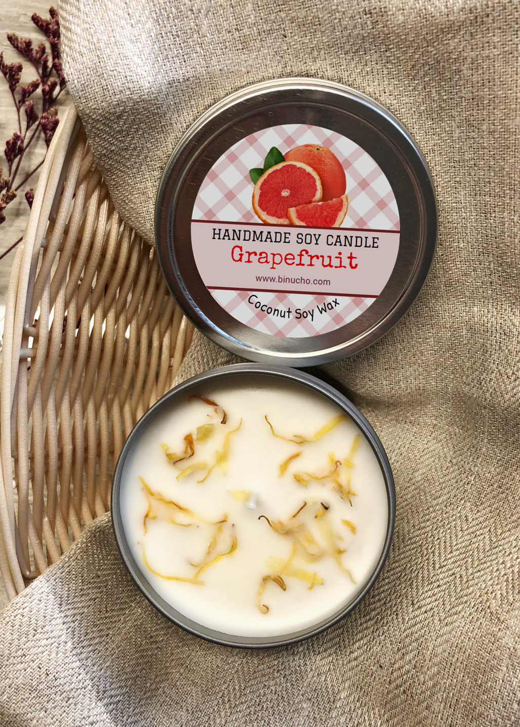 GRAPEFRUIT COCO SOY CANDLE